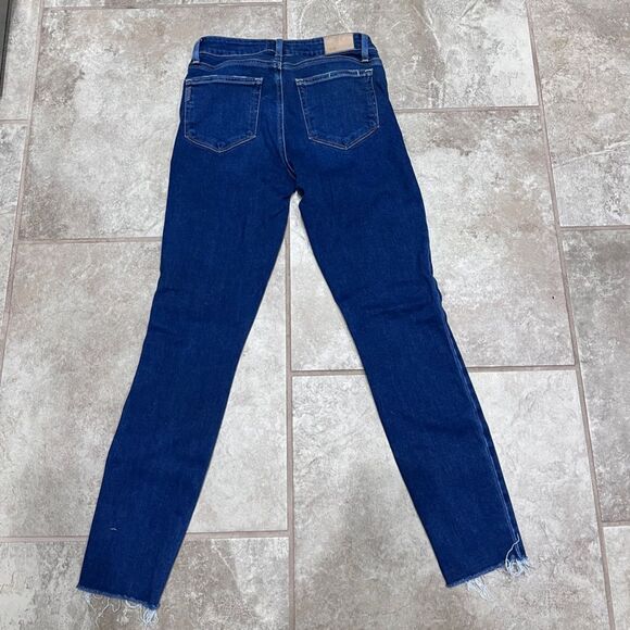 Paige Anthropologie Verdugo Ankle Skinny Raw Hem Jeans Size 27 - Picture 6 of 14